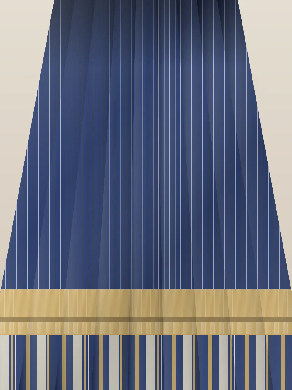 Linen Stripe Saree — image 2